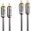 Kabel Lindy RCA (Cinch) x2 - RCA (Cinch) x2 2m srebrny (35346)