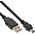 Kabel USB InLine USB-A - miniUSB 0.3 m Czarny (33107J)