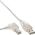 Kabel USB InLine USB-A - 0.3 m Przezroczysty (34516L)