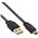 Kabel USB InLine USB-A - 0.3 m Czarny (31803F)