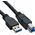 Kabel USB InLine USB-A - USB-B 0.3 m Czarny (35303)