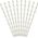 Party Deco Słomki papierowe do picia w gwiazdki, złote, 19,5 cm, 10 szt. uniwersalny