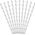 Party Deco Słomki papierowe do picia w gwiazdki, srebrne, 19,5 cm, 10 szt. uniwersalny