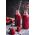 Party Deco Słomki papierowe do picia w paski, czerwone, 19,5cm, 10 szt. uniwersalny