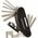 Dunlop DUNLOP zestaw kluczy rowerowych MULTI TOOL + etui