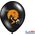 Party Deco Balony na Halloween, Duszek, czarne, 30 cm, 6 szt. uniwersalny