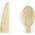 Party Deco Sztućce drewniane Leśni Przyjaciele-Woodland, 16cm, 18 szt. uniwersalny