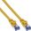 InLine Flat Patch kabel, U/FTP, Cat.6A, żółty, 1m (71801Y)
