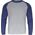 Lahti Pro Koszulka z Długim Rękawem 190g/m2, Szaro-granatowe S (L4022401)