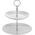 Excellent Houseware Patera 2-piętrowa na ciastka ciasto porcelanowa uniwersalny