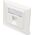 Digitus Assmann DIGITUS FACEPLATE FOR KEYSTONE/JACKS 1XRJ45 80X80MM