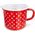 Orion Kubek emaliowany retro 1,2L CZERWONY W GROCHY uniwersalny