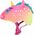 C-PREME Kask dziecięcy juniorski C-PREME SUPER RAINBOW CORN roz. S CHILD 5+ (50-54 cm) (NEW)