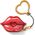 Breloczek WowWee S.W.A.K Interaktywne całuśne usta- brelok Retro Kiss