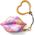Breloczek WowWee S.W.A.K Interaktywne całuśne usta- brelok TieDye Kiss