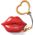 Breloczek WowWee S.W.A.K Interaktywne całuśne usta- brelok Shimmer Kiss