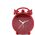 Platinet PLATINET ALARM CLOCK HAPPINESS RED