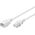Kabel zasilający Goobay Goobay Power Cable C14 to C13. White. 3.0m