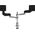 R-GO Tools Uchwyt biurkowy na 2 monitory  do 26" Caparo 4 D2 (RGOVLCA4TWSI)