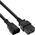 Kabel zasilający InLine InLine Kabel zasilacza, IEC-60320 C14 do C19, 3x1,5mm2, max. 10A, czarny, 0,5 m