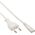 Kabel zasilający InLine InLine Kabel zasilający, wtyk Euro do wtyczki Euro8, biały, 0,3 m