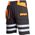 Lahti Pro spodenki krótkie czarno-pomarańczowe 100% bawełna z odblaskiem "2XL" (L4070605)