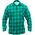Dedra koszula flanelowa zielona, rozmiar L, 100% bawełna (BH51F4-L)