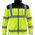 Dedra bluza polarowa odblaskowa 280g/m2, rozmiar S, żółto-czarna (BH80P3-S)