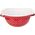 Orion Miska emaliowana retro CZERWONA W GROCHY 34 cm