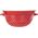 Orion Miska emaliowana retro CZERWONA W GROCHY 34 cm