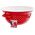 Orion Miska emaliowana retro CZERWONA W GROCHY 34 cm