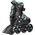 Rolki Nils Extreme NA11002 rekreacyjne regulowane czarne r. 39-42