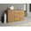 Topeshop KOMODA 2D3S 120CM DĄB ARTISAN 3 SZUFLADY 2 DRZWI SALON