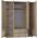 Topeshop szafa Romana lustro 160cm dąb Sonoma (5235)