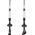 Best Sporting Kije nordic walking 2-sekfencje czarne