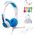 Słuchawki BuddyPhones BP-SCHOOLP-BLUE  (BP-SCHOOLP-BLUE)