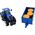 Bburago Skala Bburago: 1:32 Zestaw ekonomiczny B18-44060 ciągnika rolniczego i przyczepy New Holland T7000 (różne)