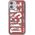 DIESEL SNAP CASE CLEAR IPHONE 12 MINI CZERWONY standard