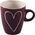 Orion Kubek ceramiczny w serca zestaw kubków do kawy herbaty 4 sztuki 230 ml