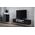 Cama Meble Szafka RTV VIVA 180 czarny/ czarny połysk+ biały