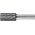 Pferd Frez trzpieniowy ze stopów twardych, cylindryczny, 1020 3PLUS 6mm 10x20mm Pferd