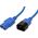 Kabel zasilający Value ROLINE Kabel zasilający C14 - C13, IEC 320 , niebieski, 0,8 m