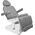 FOTEL KOSMETYCZNY ELEKTR. AZZURRO 708A 4 SILN. SZARY