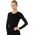 Brubeck LS00900A Koszulka damska z długim rękawem COMFORT COTTON czarny L