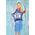 Party Deco Balon foliowy Happy Birthday, 40cm, granat