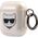 Karl Lagerfeld Etui ochronne KLA2UCHGD Glitter Choupette do AirPods 1/2 beżowe