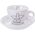 Orion Filiżanka do kawy, espresso, porcelanowa, biała, 90 ml, 2 sztuki