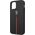Ferrari Ferrari FEOMSHCP12LBK iPhone 12 Pro Max czarny/black hardcase Off Track Leather Nylon Stripe