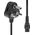 Kabel zasilający ProXtend ProXtend Power Cord India Angled to C5 2M Black