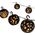 Kinkiet Saska Garden Lampki solarne - kule ogniowe LED, 5 sztuk universal